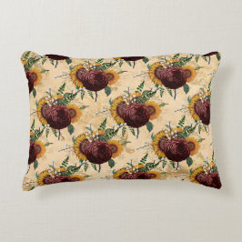 Zonnebloem en Ranunculus Accent Kussen