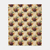 Zonnebloem en Ranunculus Fleece Deken (Voorkant)