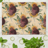 Zonnebloem en Ranunculus Theedoek (Gevouwen)