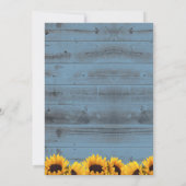 Zonnebloem en roodbaars Pustblauw Kaart (Achterkant)