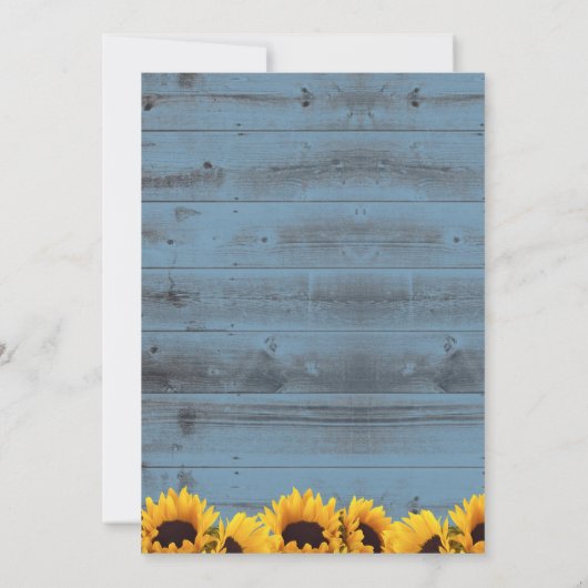 Zonnebloem en roodbaars Pustblauw Kaart (Achterkant)