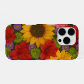 Zonnebloem en Roos iPhone Case Hoesje (Achterkant horizontaal)