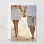 Zonnebloem en Rozen Burgundy Red Navy Blue Weddens Kaart (Achterkant)