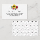 Zonnebloem en Rozen Enclosure Kaart (Voorkant / Achterkant)