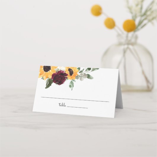 Zonnebloem en Rozen Grieks huwelijk Plaatskaartje (Voorkant)