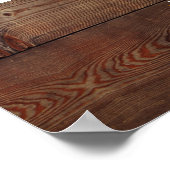 Zonnebloem en Rozen Rustic Wedding zonder stopcont Poster (Hoek)