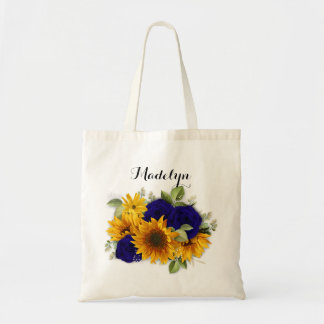 Zonnebloem en Rozen van de zeemacht Tote Bag