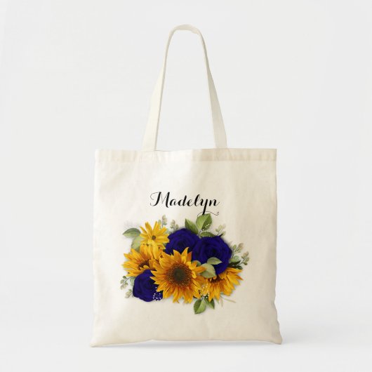 Zonnebloem en Rozen van de zeemacht Tote Bag (Voorkant)