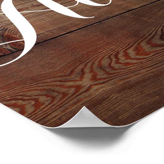 Zonnebloem en Rozen Welkomstbord voor het huwelijk Poster (Hoek)