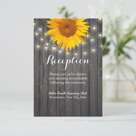 Zonnebloem en snaarlappen informatiekaartje (Staand voorkant)