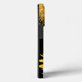 Zonnebloem en strooisel met naam Case-Mate iPhone case (Achterkant / Rechts)