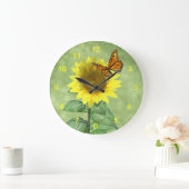 Zonnebloem en vlinder grote klok (Huis)