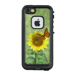  Zonnebloem en Vlinder LifeProof FRÄ’ iPhone SE/5/5s Hoesje