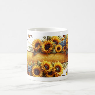 Zonnebloem en Vlinder Mok Wrap