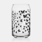 Zonnebloem en vlinders blikvorm glas (Achterkant)