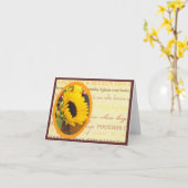 Zonnebloem en vrienden Notecard Kaart (Gele Bloem)