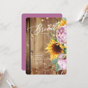 Zonnebloem en vuurvaste Vrijgezellenfeest Kaart