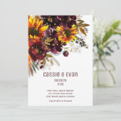 Zonnebloem en wijn Moderne Zonnebloemen Aankondiging (Staand voorkant)