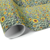 Zonnebloem- en Wilde Bloemenveld Cadeaupapier (Rol Hoek)