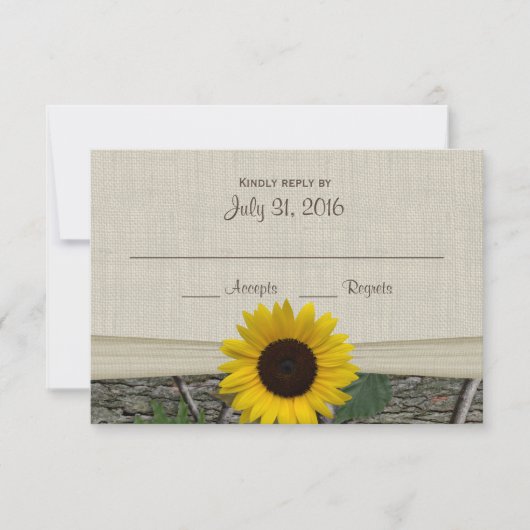 Zonnebloem en Woodland Camoflauge reactie Kaart (Voorkant)