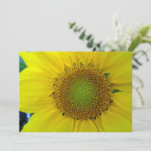 Zonnebloem en zaaigoed, spiraal, goudverhouding kaart (Staand voorkant)