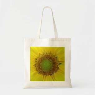 Zonnebloem en zaaigoed, spiraal, goudverhouding tote bag