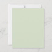 Zonnebloem en Zee Buckthorn Baby shower Uitnodigin (Achterkant)