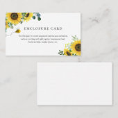 Zonnebloem Enclosure Card Meant to Bee Informatiekaartje (Voorkant / Achterkant)