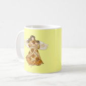 Zonnebloem engel koffiemok (Voorkant links)