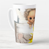 Zonnebloem Engel Latte Mok (Linkerhoek)