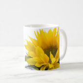 Zonnebloem ... Engelse thee koffiemok (Voorkant rechts)