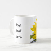 Zonnebloem ... Engelse thee koffiemok (Voorkant links)