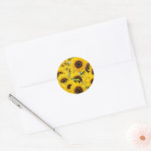 Zonnebloem envelop afdichting Stickers (Envelop)