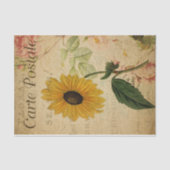 Zonnebloem Ephemera  Briefkaart Tissuepapier (Voorkant)