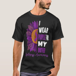 Zonnebloem epilepsie bewustzijn Ik Draag Paarse vo T-shirt