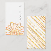 Zonnebloem Escortkaart Plaatskaartje (Voorkant / Achterkant)