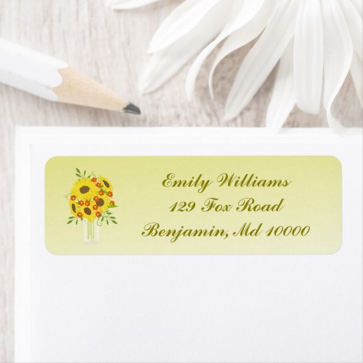 Zonnebloem Etiket (Insitu)