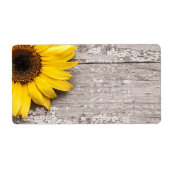 Zonnebloem Etiket (Voorkant)