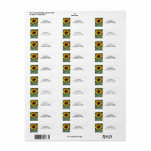  zonnebloem etiket (Full Sheet)