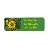 Zonnebloem Etiket (Voorkant)