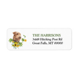 Zonnebloem Eucalyptus Airedale Terrier Label