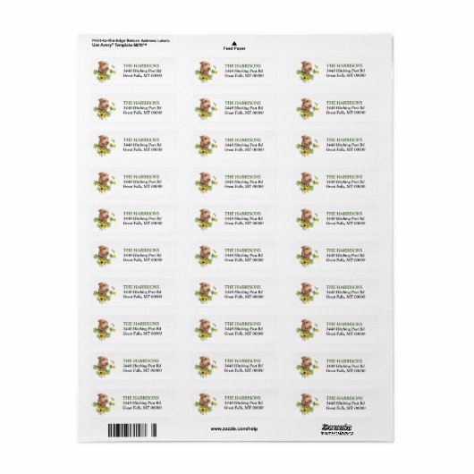 Zonnebloem Eucalyptus Airedale Terrier Label (Full Sheet)