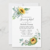 Zonnebloem Eucalyptus Baby of Vrijgezellenfeest pe Kaart (Voorkant)