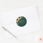 Zonnebloem Eucalyptus Bedank Sticker (Envelop)