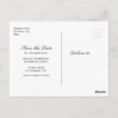 Zonnebloem Eucalyptus Bewaar de datum Briefkaart (Achterkant)