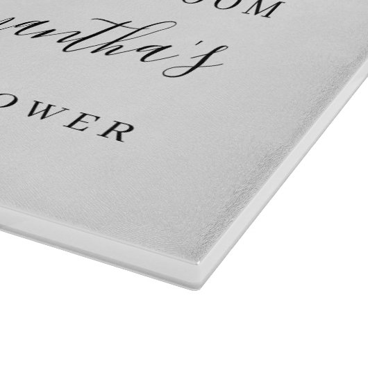 Zonnebloem Eucalyptus Bloemachtige Bruiloftsontvan Snijplank (Hoek)