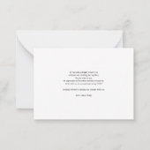 Zonnebloem Eucalyptus Bloemen bruiloft Dank u kaar Notitiekaartje (Achterkant)