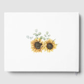 Zonnebloem Eucalyptus Bloemige Trouw Botanisch Gastenboek (Achterkant)