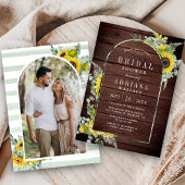 Zonnebloem Eucalyptus Boog Foto Hout Vrijgezellenf Kaart