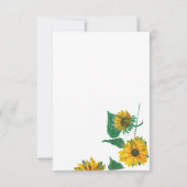 Zonnebloem Eucalyptus Botanical RSVP Kaartje (Achterkant)